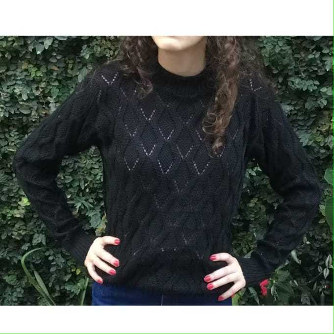 Blusa feminina tricot com pérolas, blusa de frio, blusa feminina de lã