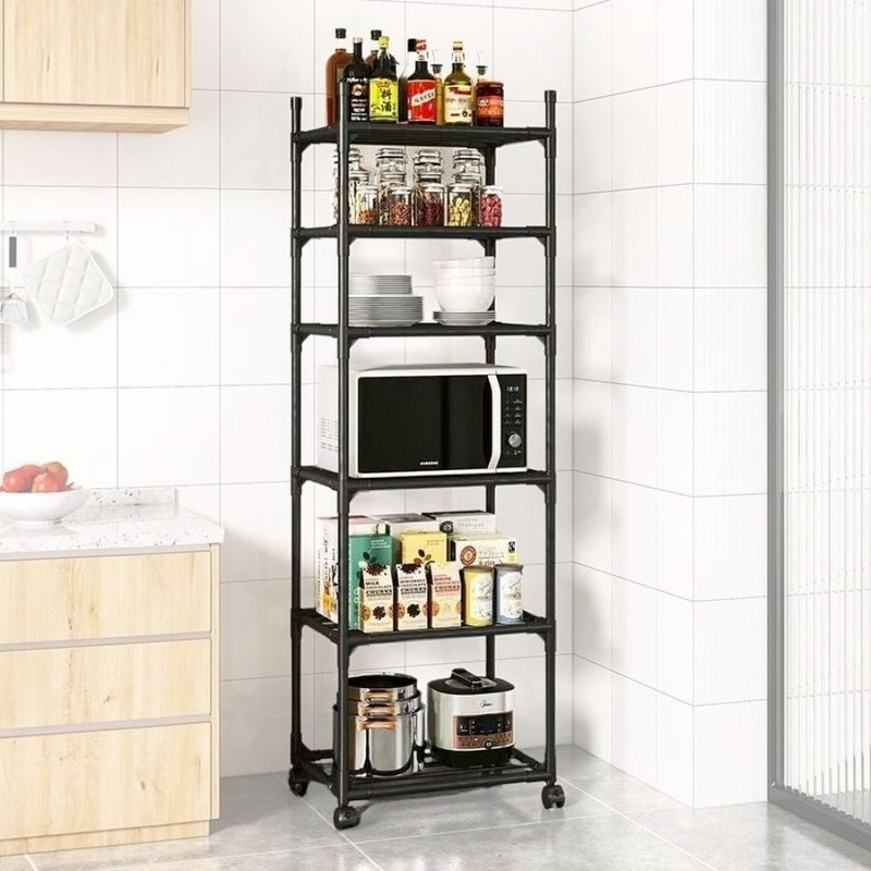 Estante 5 Prateleiras Cozinha de Aço Multiuso Utensílios Casa Escritório Organizador