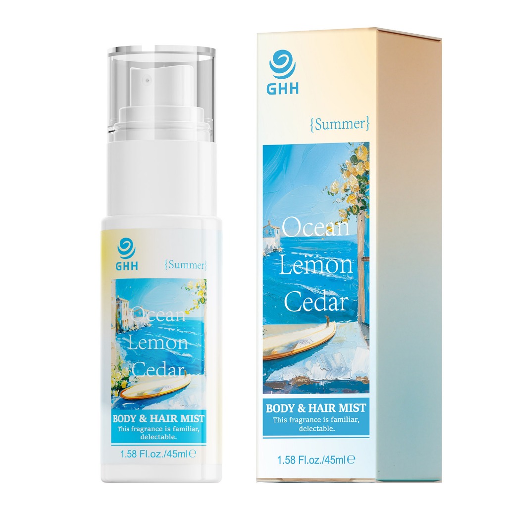 GHH Perfume Corporal Feminina Perfume Frutado Fresco Limão Cedro Cítricos Rosa Perfume Para Cabelo