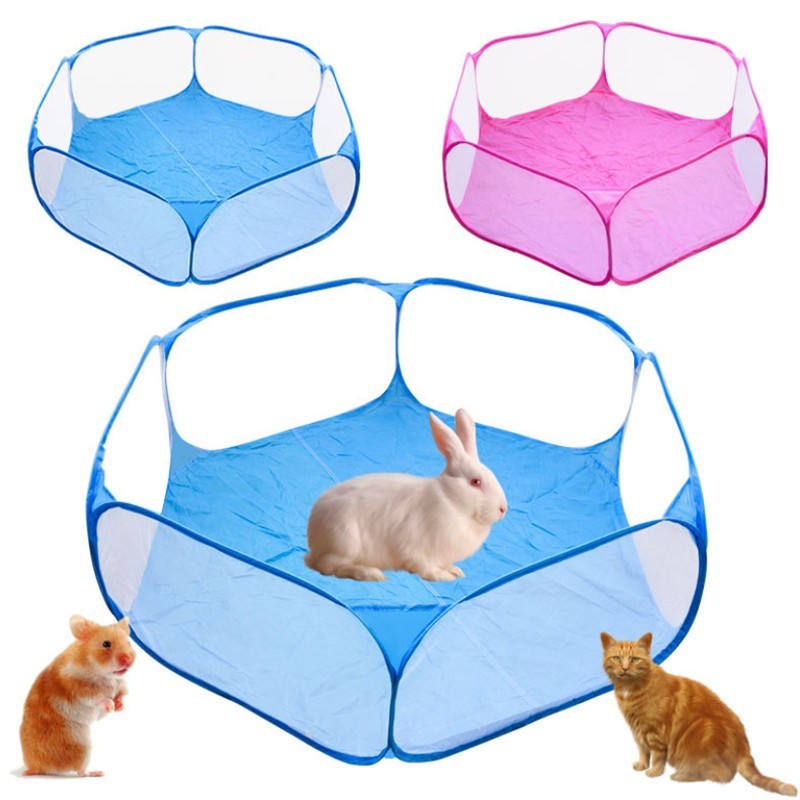 Cercado Dobrável para Animais com Forro Impermeável – Cães, Gatos e Roedores