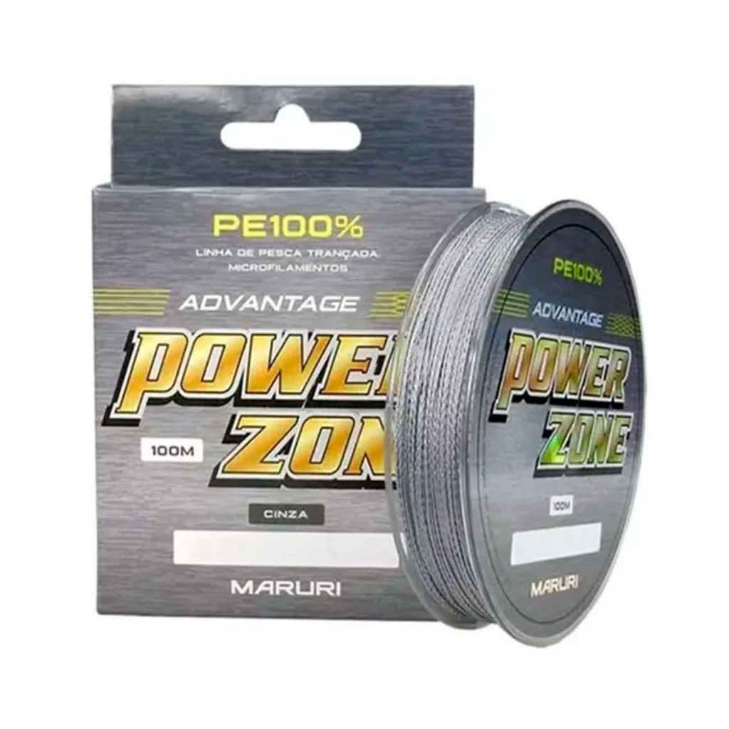 Linha Multifilamento Power Zone 4x 100m Cinza - Maruri em Oferta na Shopee