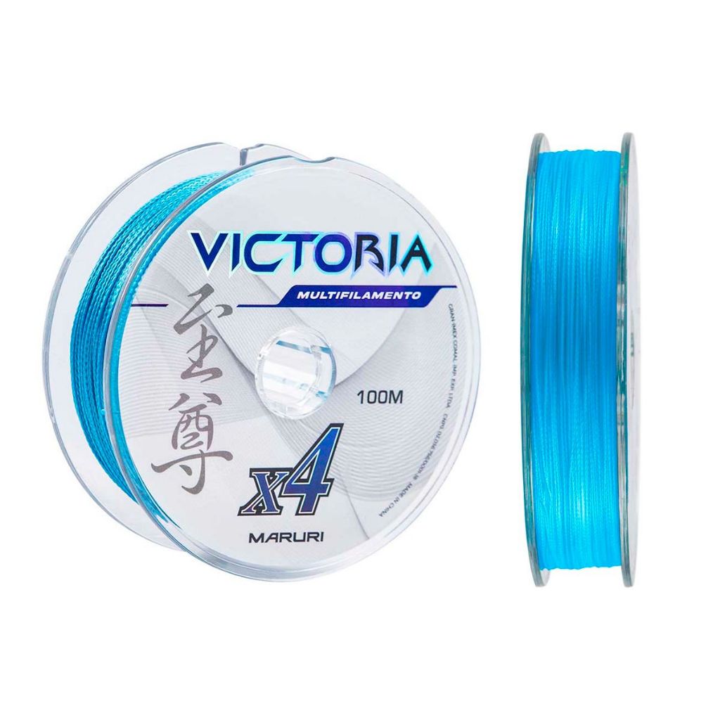 Linha Multifilamento Victoria 4x 100mts Azul - Maruri - Sports & Outdoors