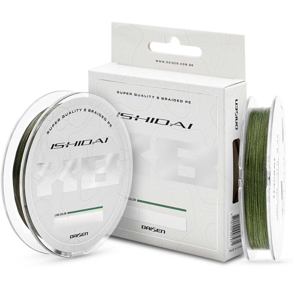 Linha de Pesca Multifilamento Ishidai 8x PE Verde - Daisen em Oferta na Shopee