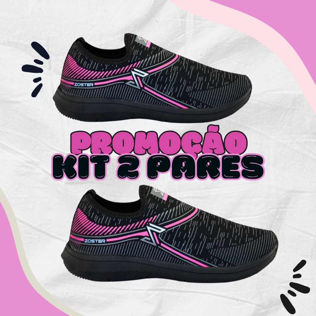 Kit 2 Tênis Meia Esportivo para Academia e Caminhada – Ultra Leve e Estiloso | Envio Imediato