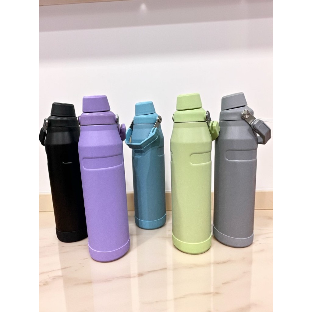 Garrafa Termica 1200ML Com Base Protetor de Silicone Parede Dupla Dia a Dia Academia Traba...