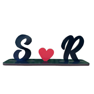 Monte iniciais do seu nome, amor ou filhos - com letras e números em Oferta na Shopee