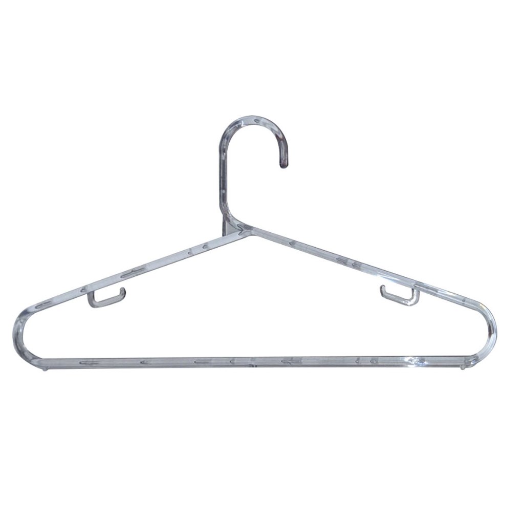 100 Cabide Tradicional Ultrafino Adulto - 20,5cm (A)x 40cm (L) x 65mm (E)