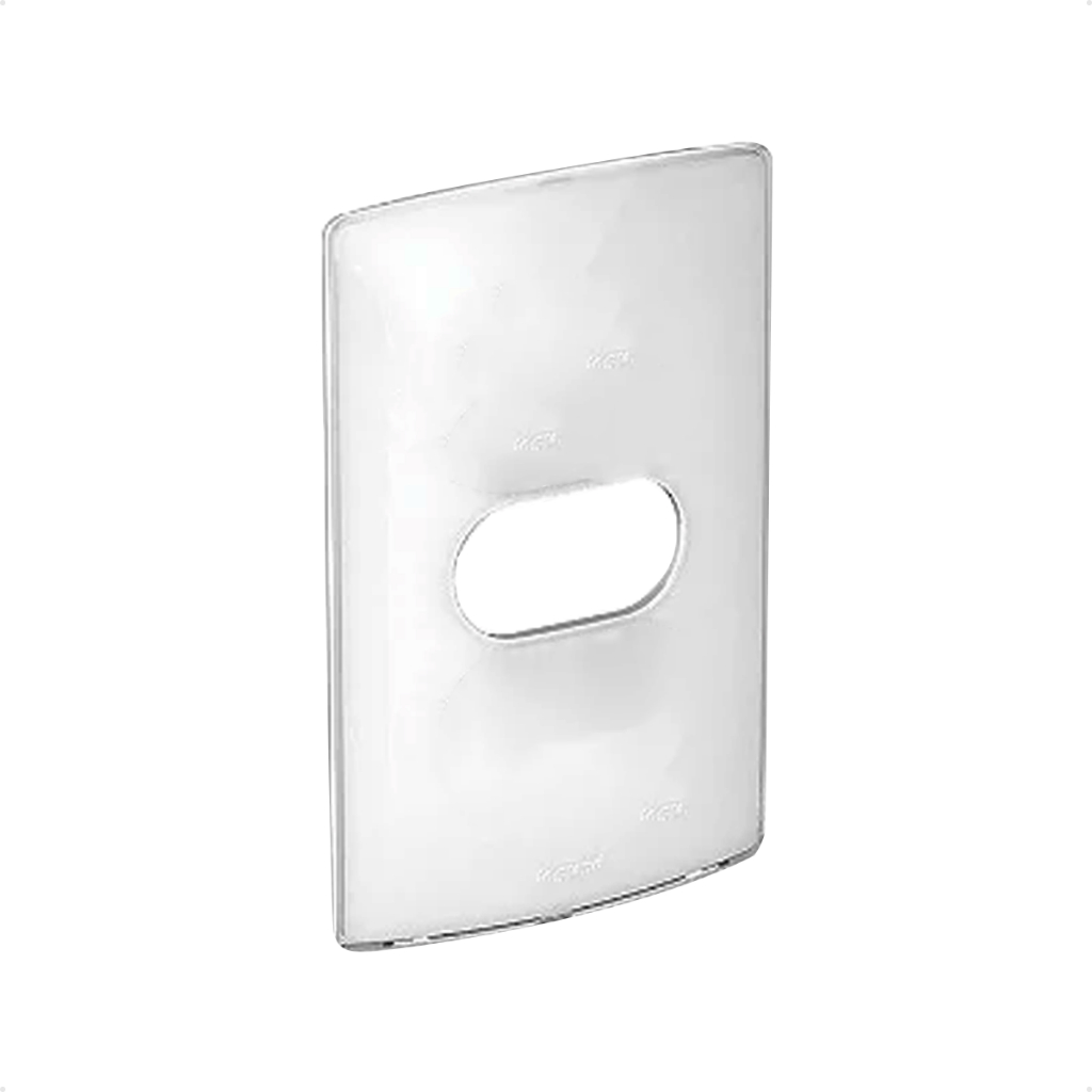 Placa Pial Espelho 1 Postos Horizontal Branco 4X2 - NEREYA - 663214
