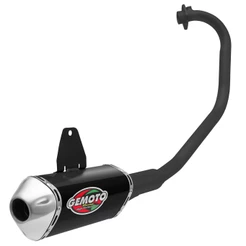 Escapamento Gemoto Racing 3 Trioval [Curva Preta] Fazer 150 2013/22 / Factor 125/150 2018/22