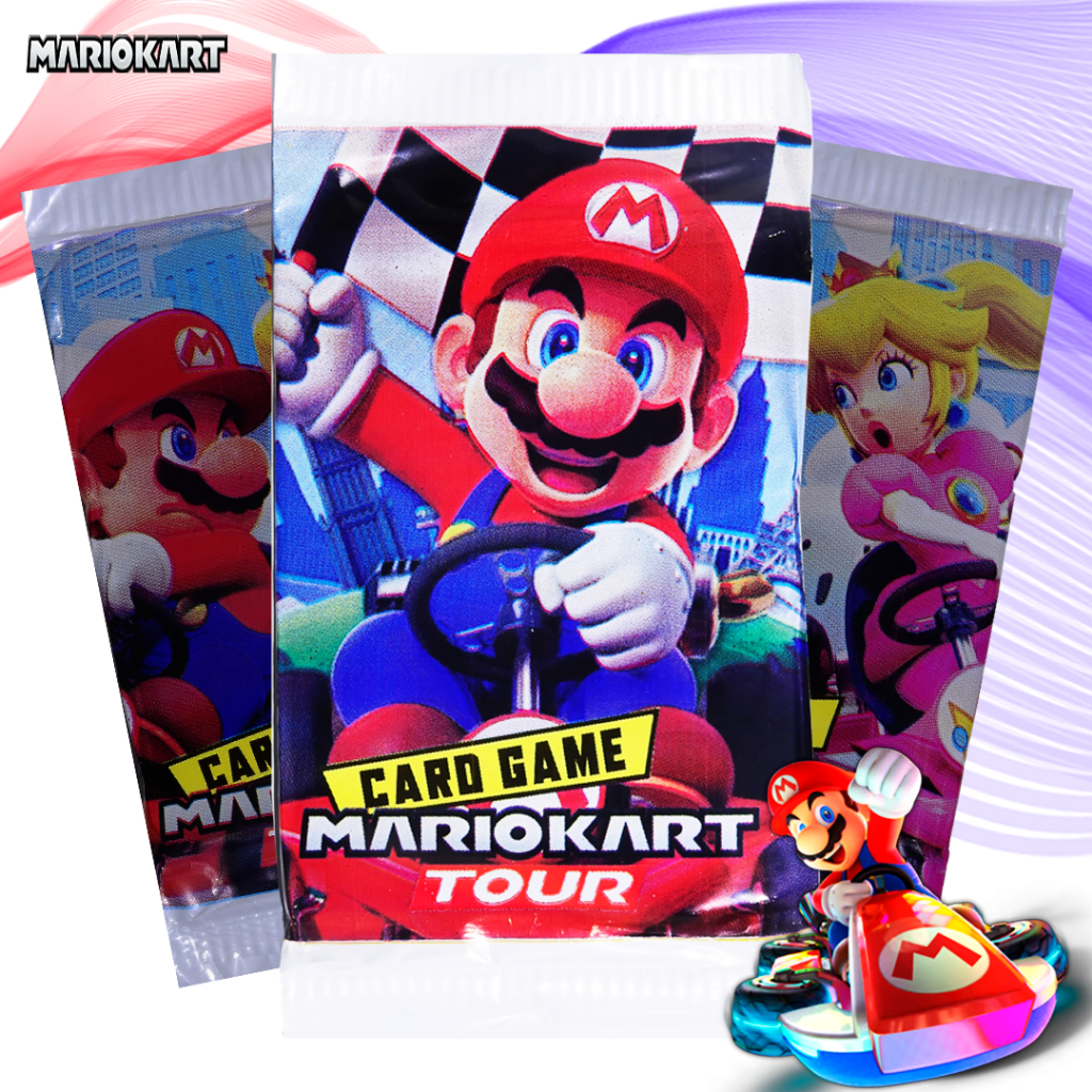 Pacotão Kit Cards - Mario Kart (Cartinhas, Bafo, Lembrancinha)
