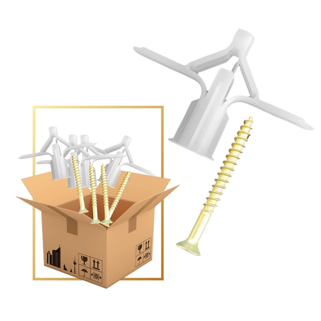 Kit 25 Bucha Para Teto De Gesso/ Drywall Com Parafuso