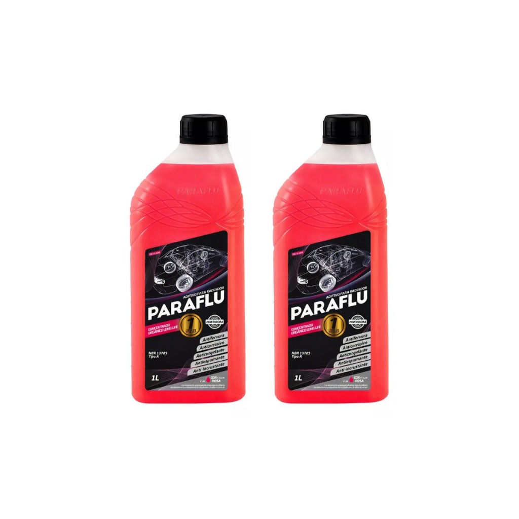 2 aditivo Radiador Paraflu Concentrado Orgânico Rosa 1 Litro em Oferta na Shopee