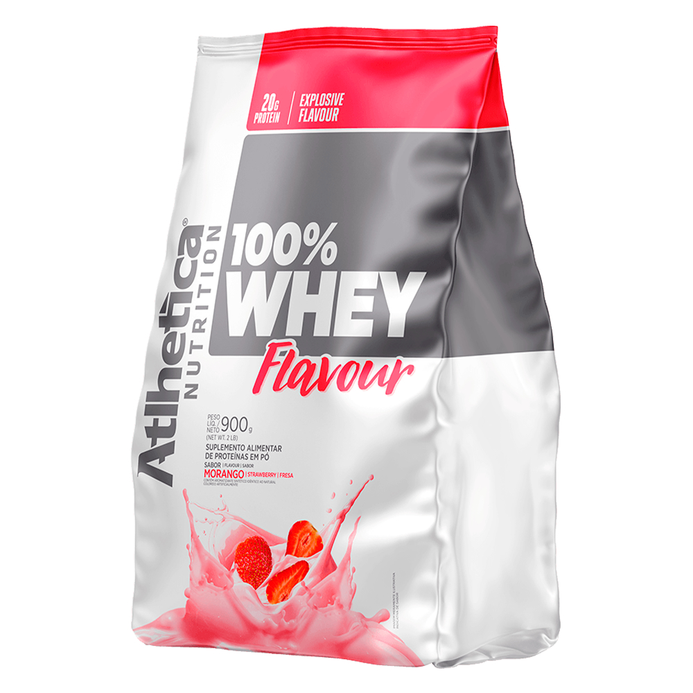 Atlhetica Nutrition 100% Whey Flavour Refil 900g - Whey Protein Concentrado