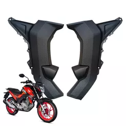 Par de Tampas Laterais Honda CB 250 Twister 2016 a 2022 Preto