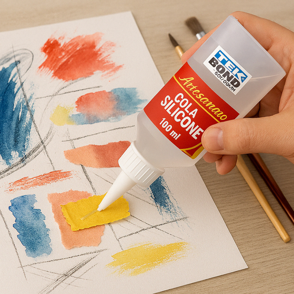 Cola Silicone 100 ml Líquida Transparente  Resistente, Fácil Aplicação, Uso Escolar e Profissional em Oferta na Shopee