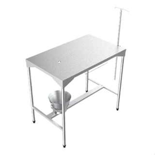 Mesa Veterinária Atendimento/ Cirúrgica 100% Inox Com Balde em Oferta na Shopee