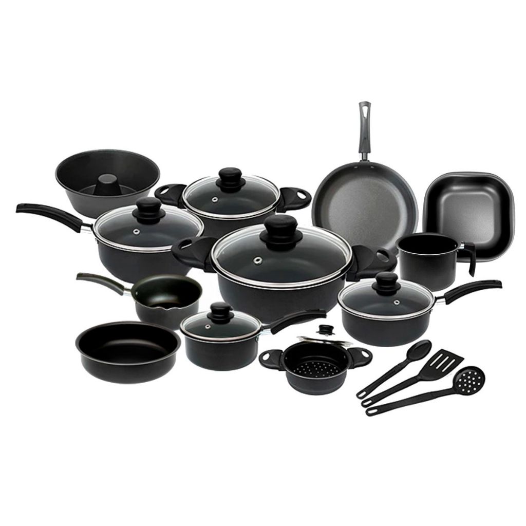 Super Jogo De Panelas 15 Peças Antiaderente Tampa De Vidro em Oferta na Shopee