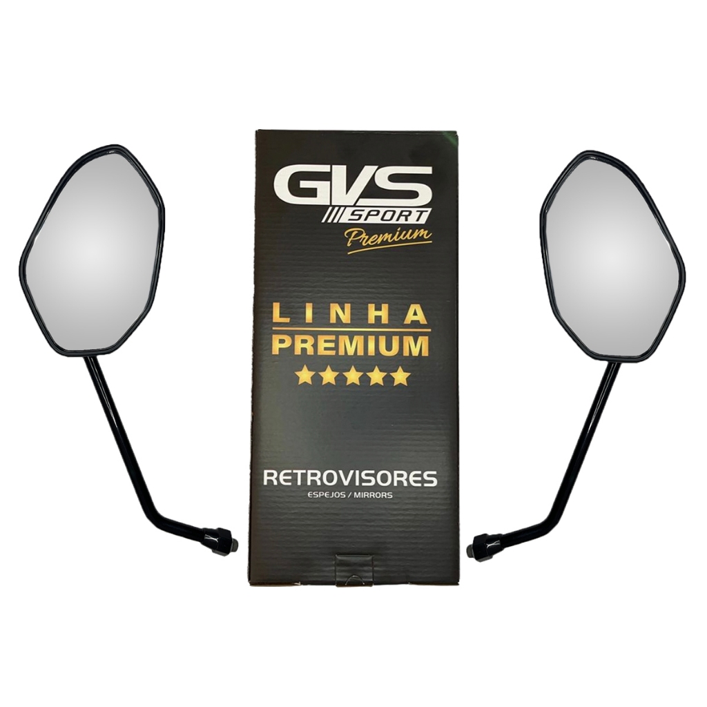 Retrovisor Moto Honda Cg 160 Titan 2014 Fan Lente Convexa Par Gvs em Oferta na Shopee