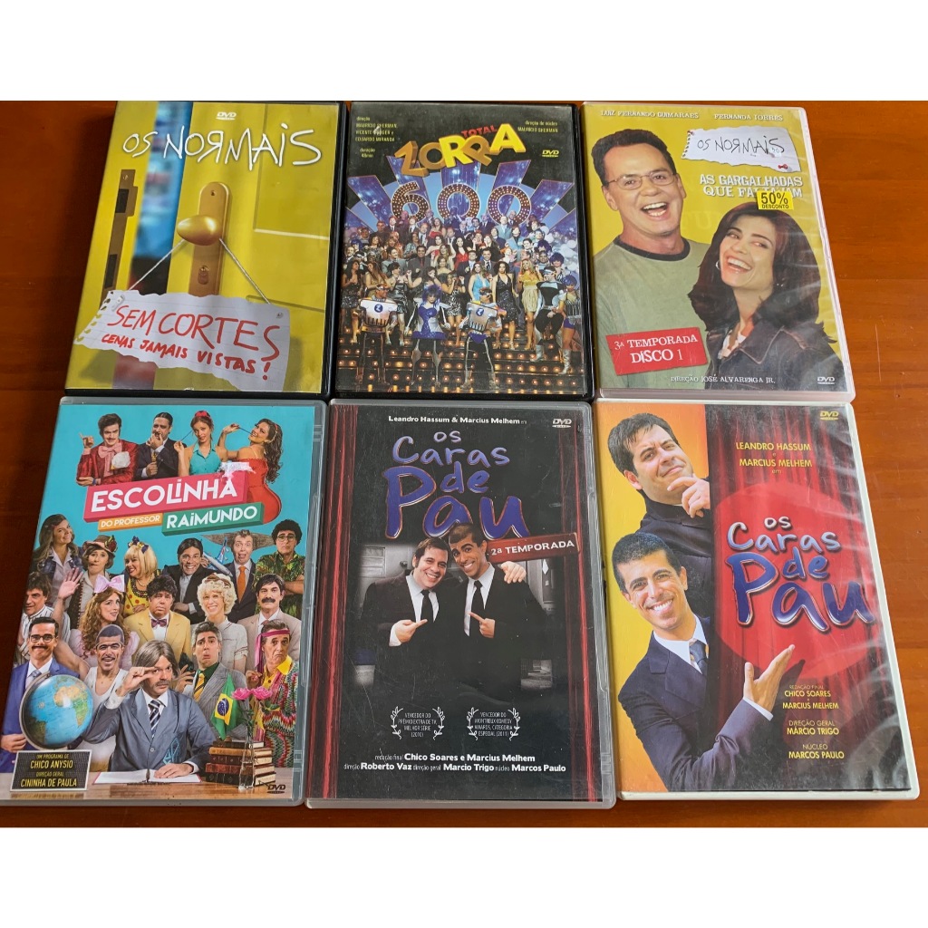 DVD - SERIADOS DA GLOBO (OS NORMAIS, LINHA DIRETA, ZORRA TOTAL)