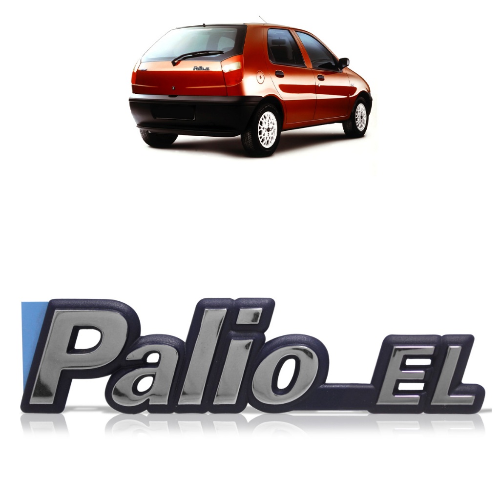 Emblema Tampa Porta Malas Palio G1 El 1996 1997 1998 1999 2000 Cromado Fundo Azul em Oferta na Shopee