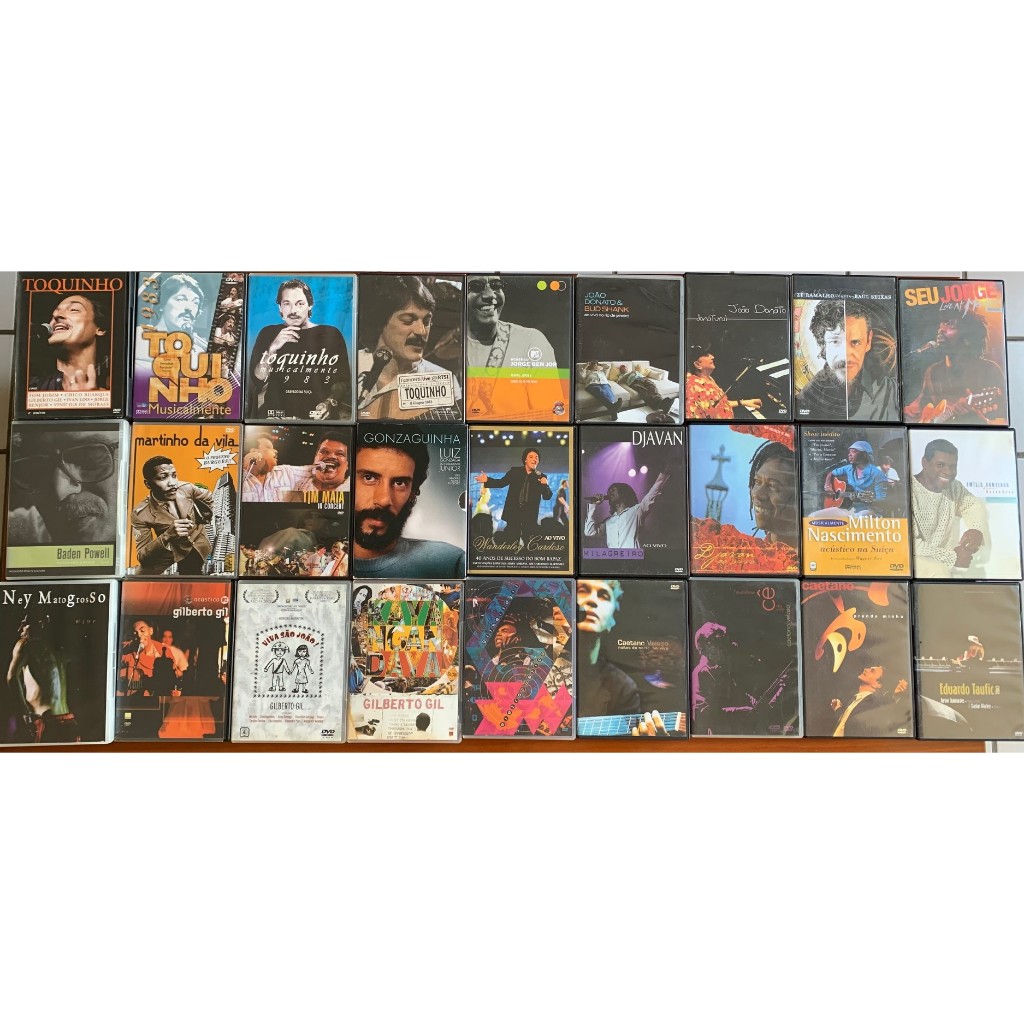 DVD CANTORES MPB - JORGE BEN, JOÃO DONATO, DJAVAN, GIL, CAETANO, NEY MATOGROSSO