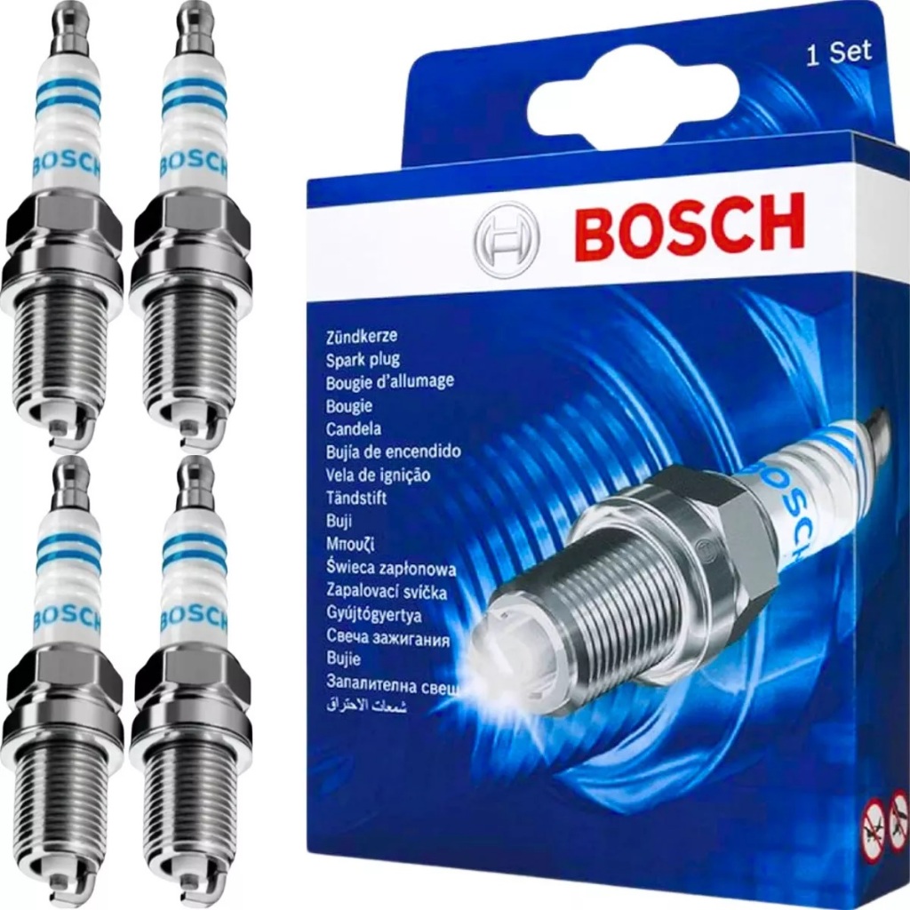 Jogo Velas Fox Gol Saveiro G4 G5 G6 G7 1.0 1.6 8v Flex Bosch | Compatível com Volkswagen Polo