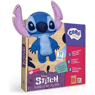 BRINQUEDO BONECO CRIE SEU STITCH FAZENDO ARTE DE FELTRO INFANTIL TOYSTER em Oferta na Shopee