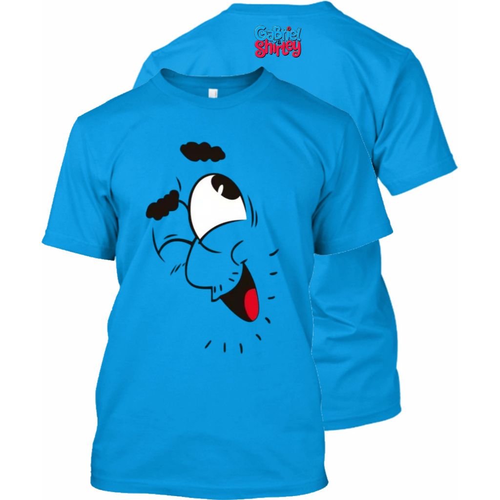 Camisa Gabriel E Shirley Carinha Boneco Blusa Azul do Gabriel e Shirley
