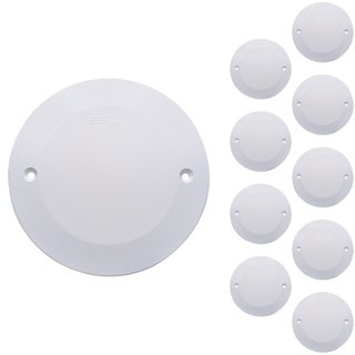 10 Espelho Placa Cega Redonda Para Teto 4 Polegada Branca em Oferta na Shopee