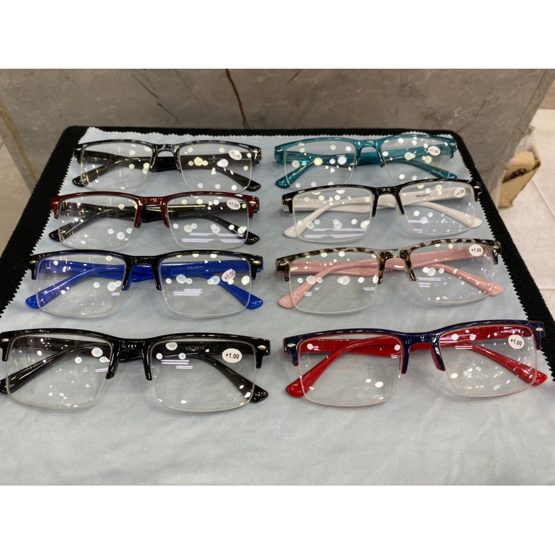 Óculos de grau pra perto leitura 9615 quadrado aperto em baixo masculino feminino unisex em Oferta na Shopee