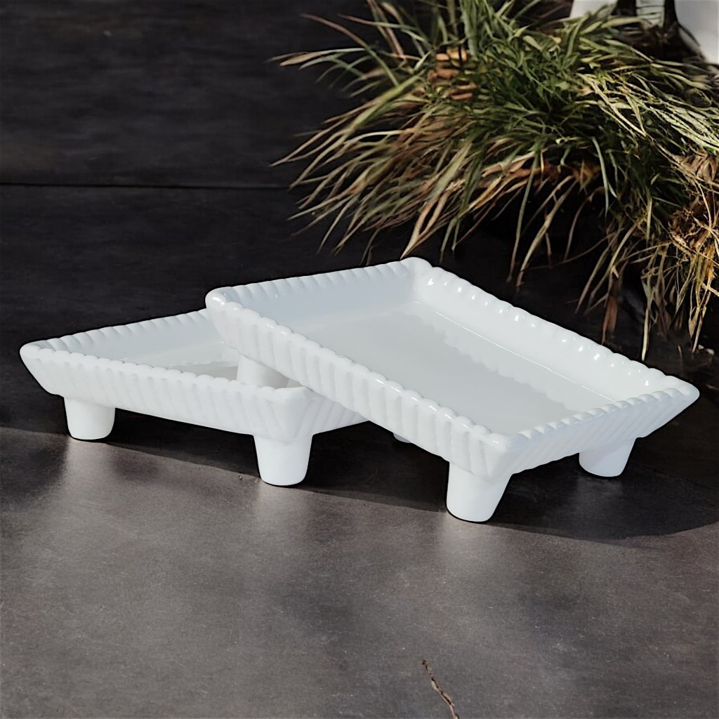 Kit c/2 Porta Docinhos Renda Pequeno Cerâmica Decoração Festa Aniversário Chá Revelação Casamento em Oferta na Shopee