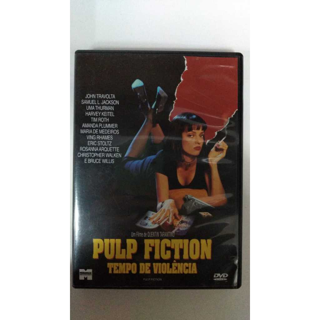 DVD filme Pulp fiction Tempo de violência Um filme de Quentin tarantino md1599
