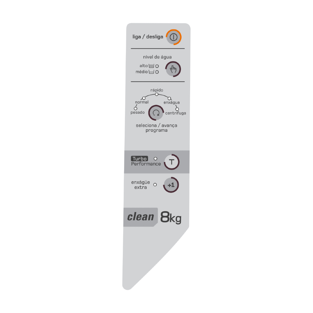 Painel Decorativo Adesivo para Lavadora Brastemp 8kg BWC08