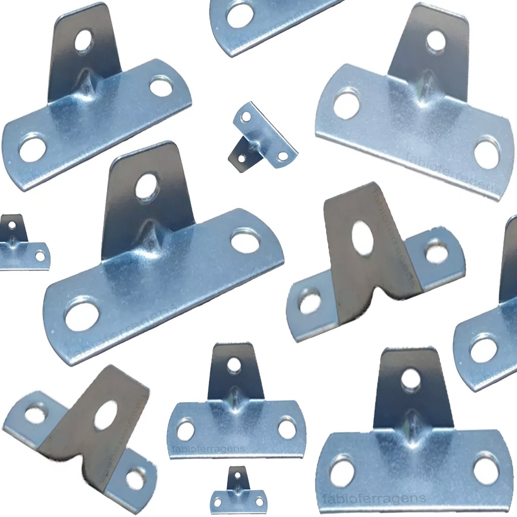Cantoneira 3 Furos Reforçada Zincada Para Fixar Nicho Prateleiras Moveis - Fabio Ferragens em Oferta na Shopee
