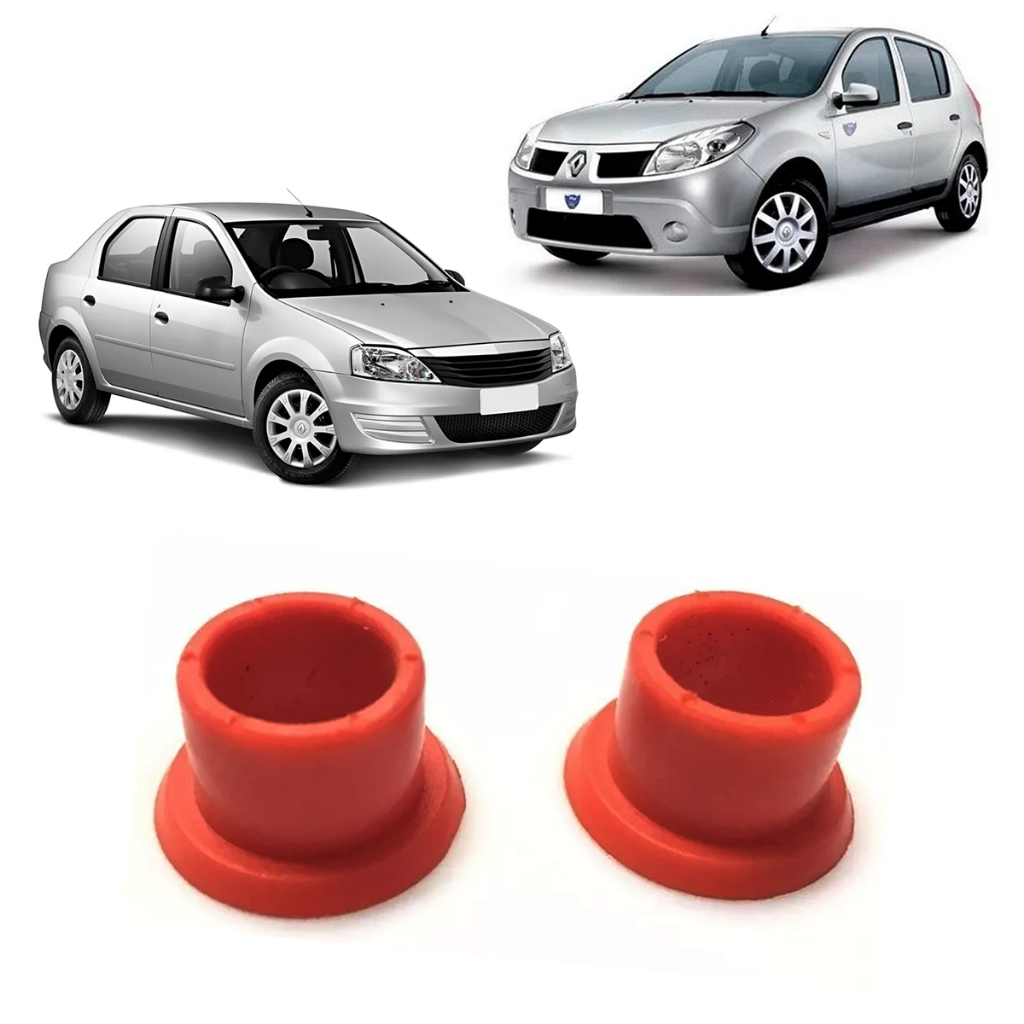 Par Bucha reparo inferior Alavanca Cambio Logan/sandero/clio/kangoo/scenic elimina folga com a haste em Oferta na Shopee