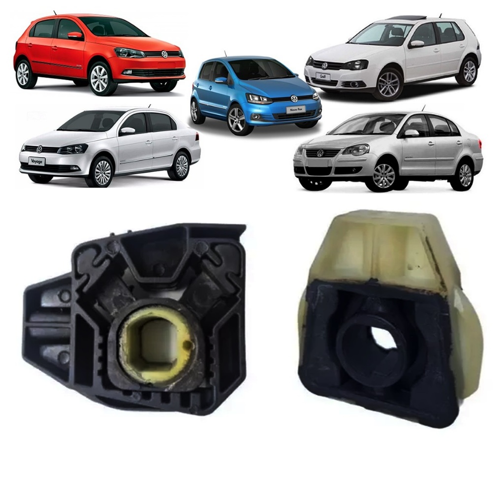 Par de Coxim Suporte Radiador superior e inferior para um lado Vw gol g5 g6 g7 fox polo a3 a4 golf