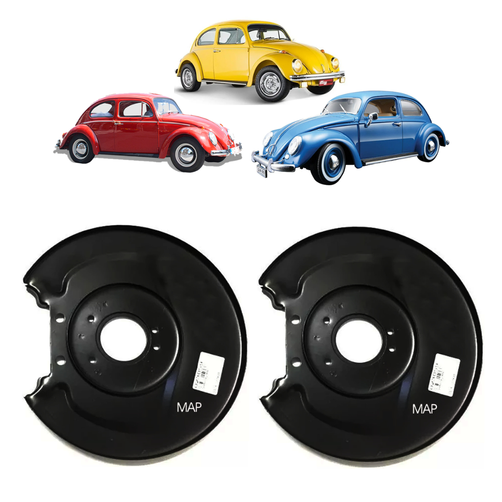2 Espelhos Defletor Do Tambor Disco Da Roda Fusca em Oferta na Shopee