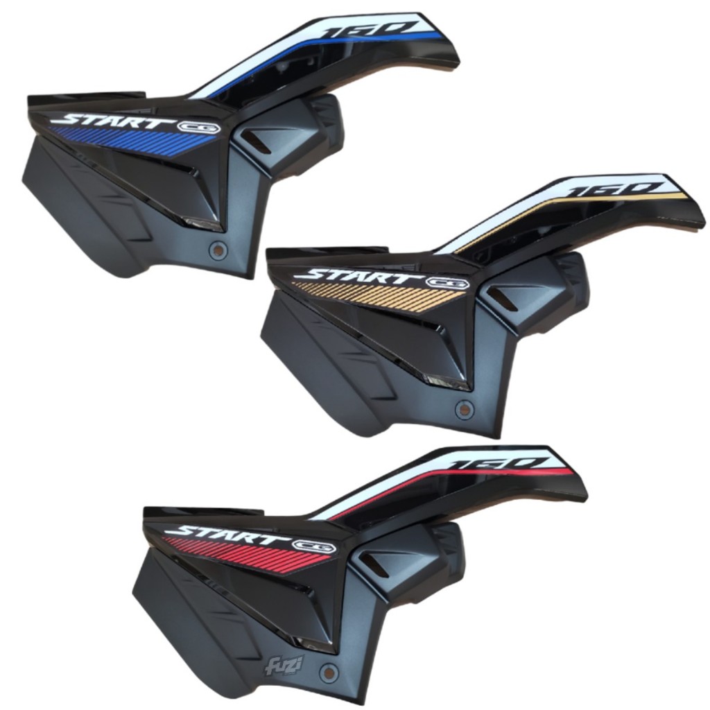 Tampa Lateral da Titan 160 2022 com adesivo Escrito Start Carenagem Lateral Titan escrito Start 2024