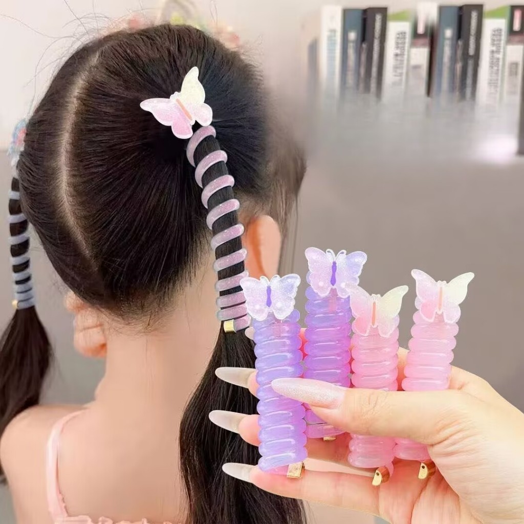 Laços de cabelo com cabo telefônico/feixes de cabelo trançados e cordas de cabelo em Oferta na Shopee