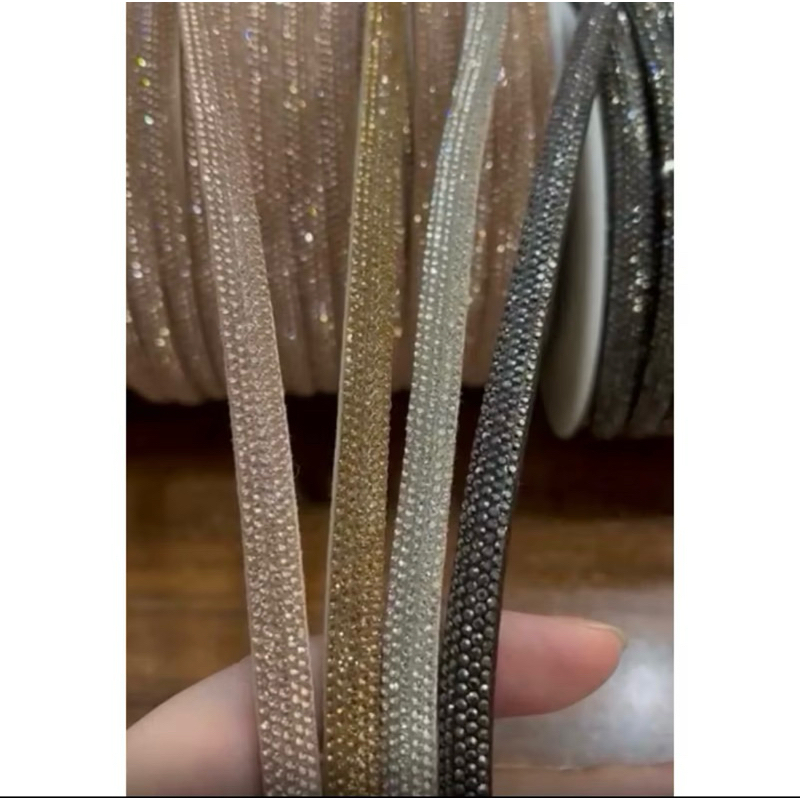 Tira meia cana 8mm cristal linda e brilhante, compre 5,7 ou 8 metros na promoção