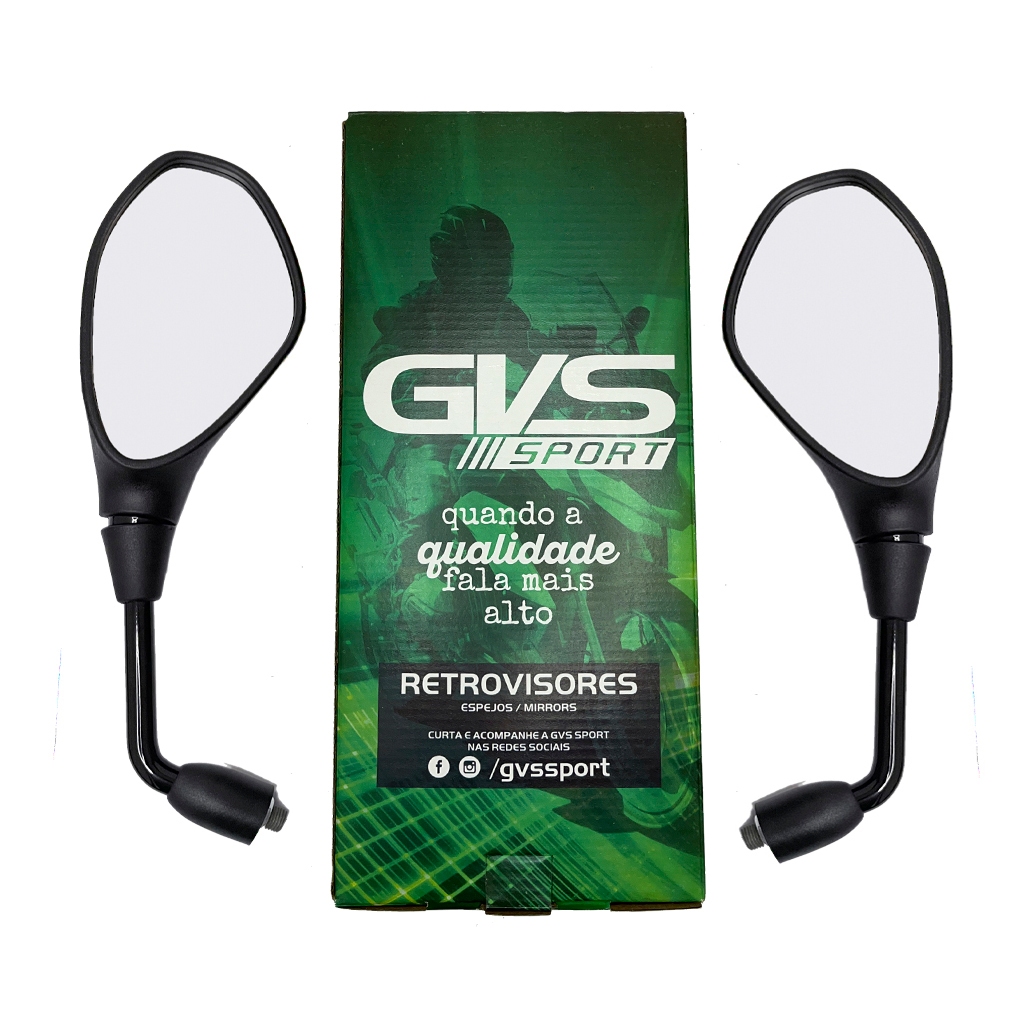 Retrovisor F800 Moto Turuna Fixo Gvs Original Lente Plana em Oferta na Shopee