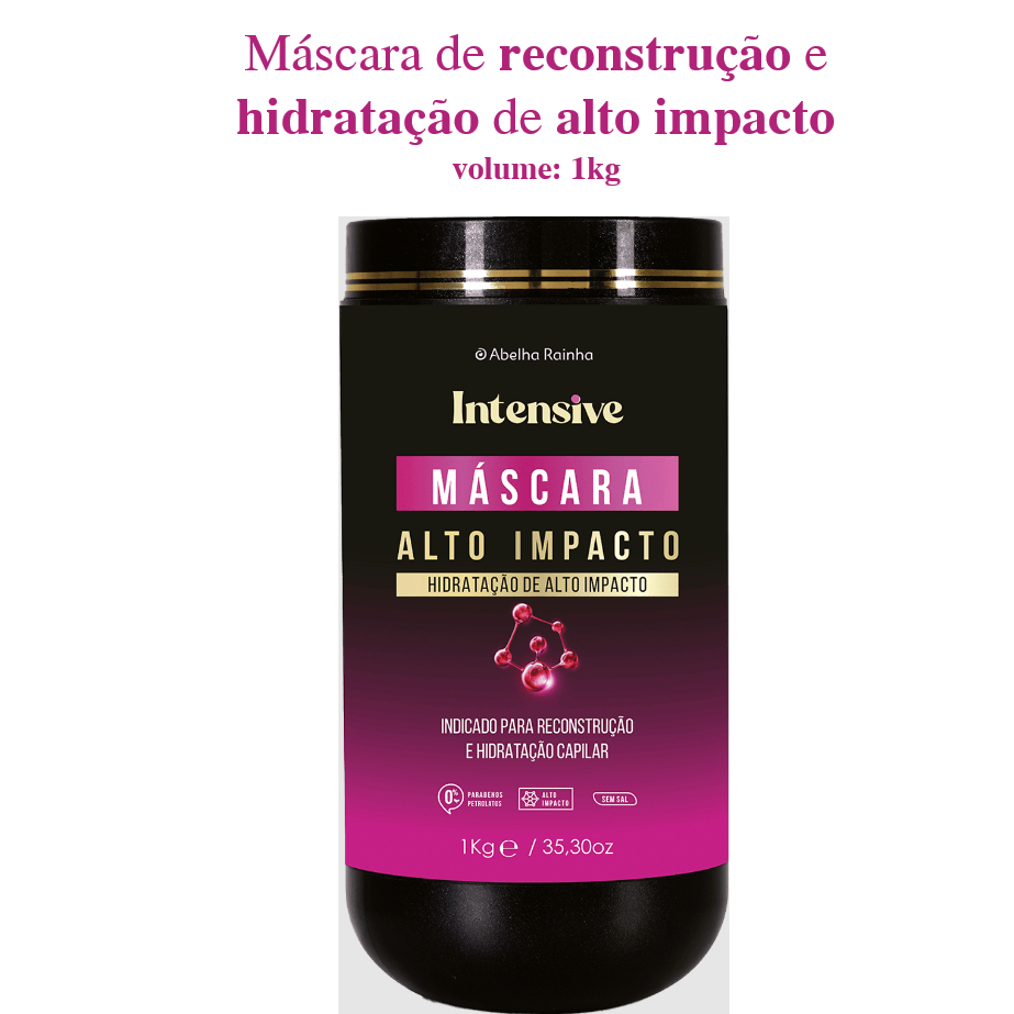 Máscara Capilar de Alto Impacto - Abelha Rainha 1kg em Oferta na Shopee