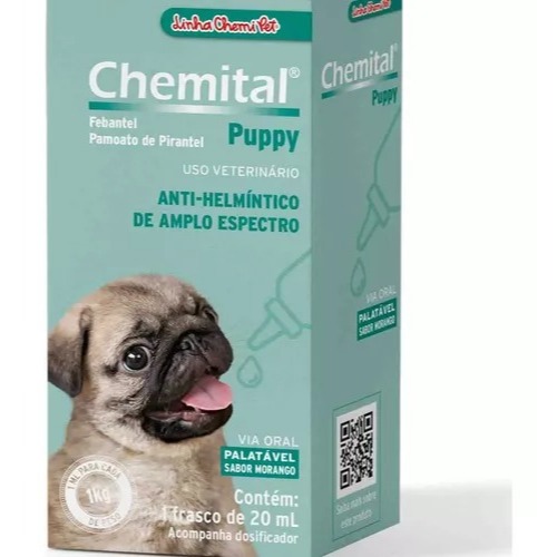 Chemital Puppy para Cães Chemitec Vermífugo para Filhotes - 20 em Oferta na Shopee