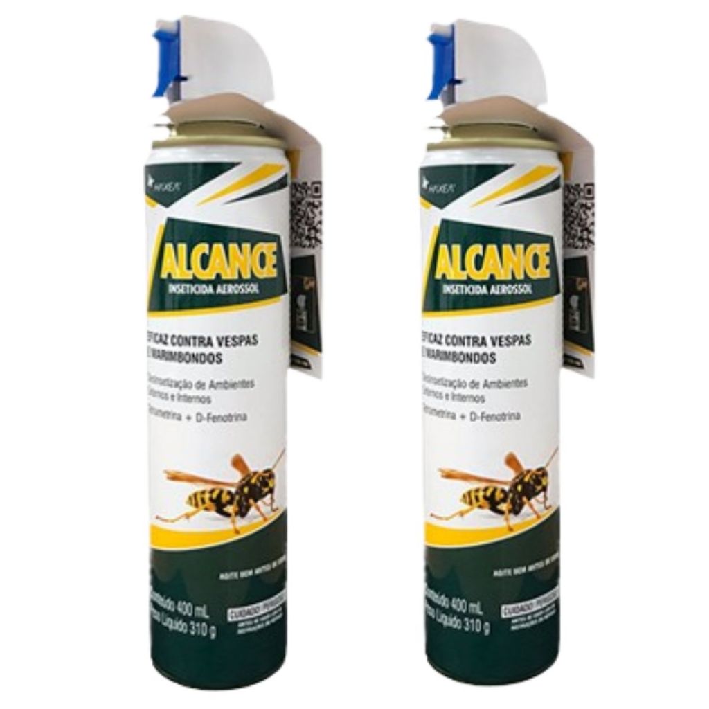 2 Alcance Mata Vespa Marimbondo Abelha Mangava 400ml Labgard