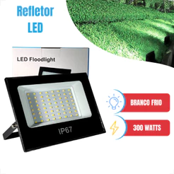 Mini Refletor 150W ou 300W Branco Frio 6500K IP65 Holofote Área Externa 1/2/3UN SOU