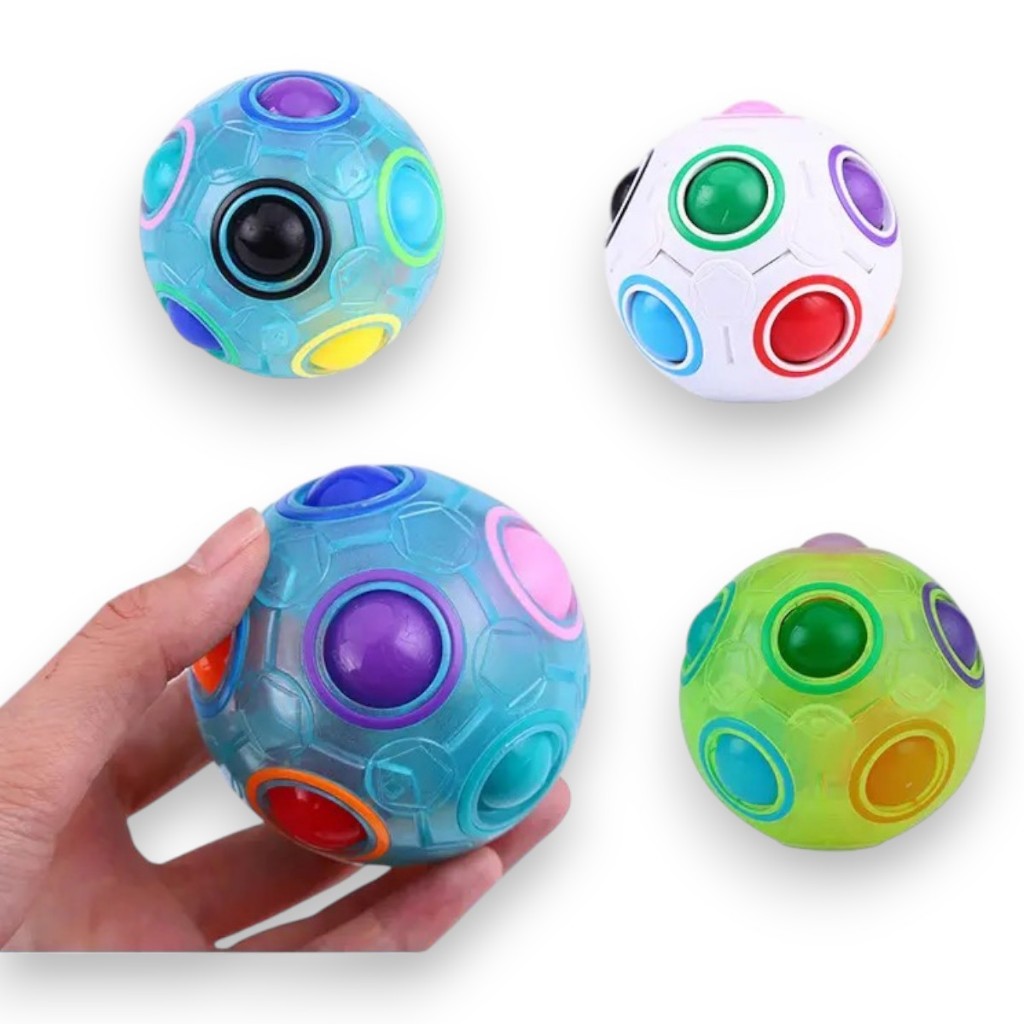 Fidget Toy Bolinha Anti Stress Cubo Mágico Bola Mágica Pop it Bolinha de apertar Brinquedo