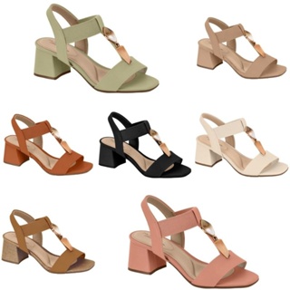 Sandália Feminina Modare Ortopédica Salto Grosso Conforto 7172113 em Oferta na Shopee