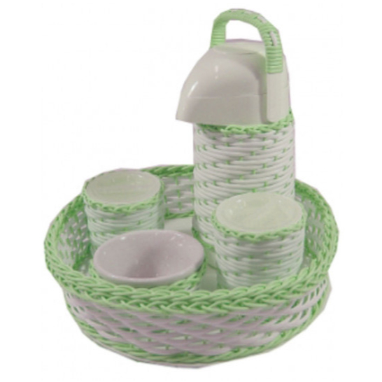 Kit Higiene - Cesta Vime Luxo com 5 peças 0100