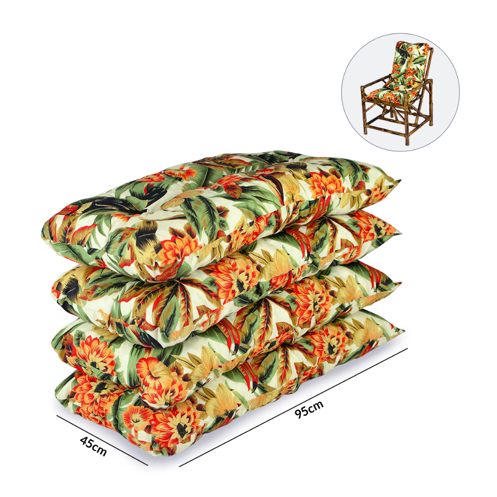 04 Almofadas 95x45 Premium StorySeller para Pallet e Jardim Moderna e Durável