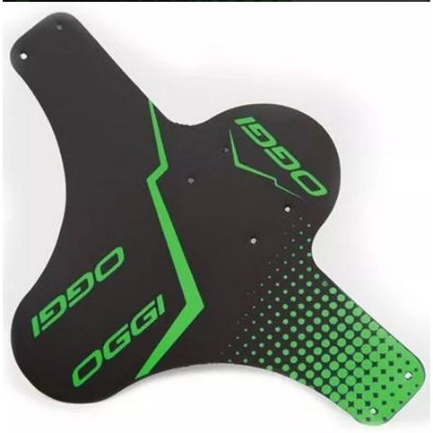 Paralama Dianteiro Bicicleta Bike Oggi Mtb Preto/verde.
